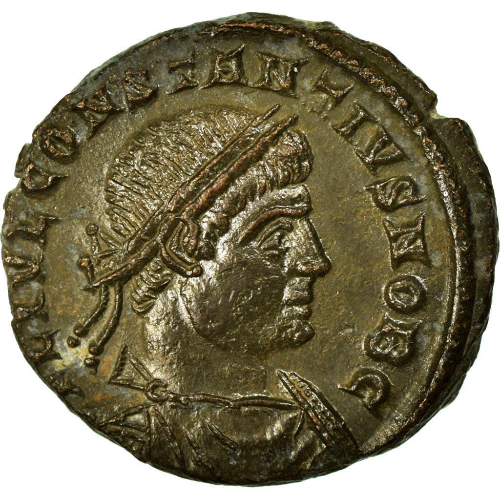 Constantius II, Nummus, Arles, Copper, AU(50-53), Cohen:105