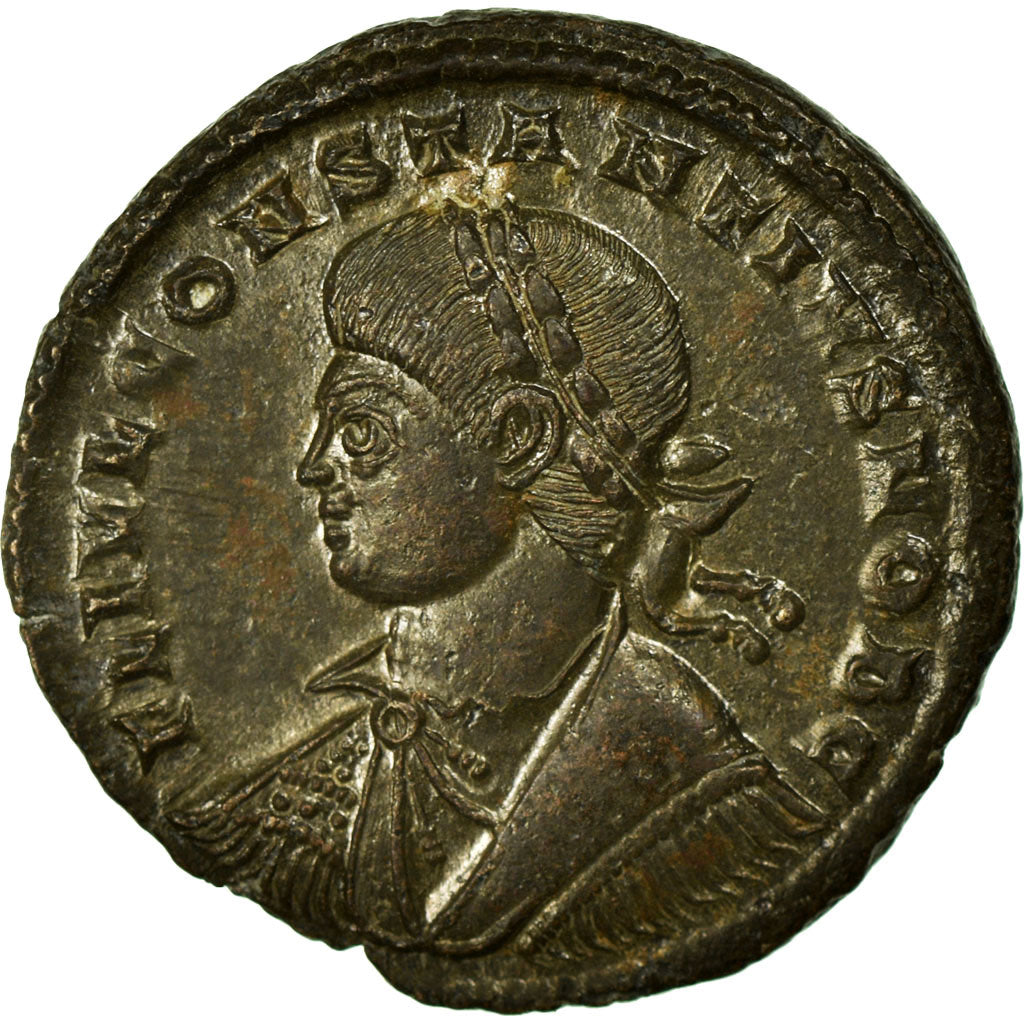 Constantius II, Nummus, Trier, Copper, AU(50-53), Cohen:167