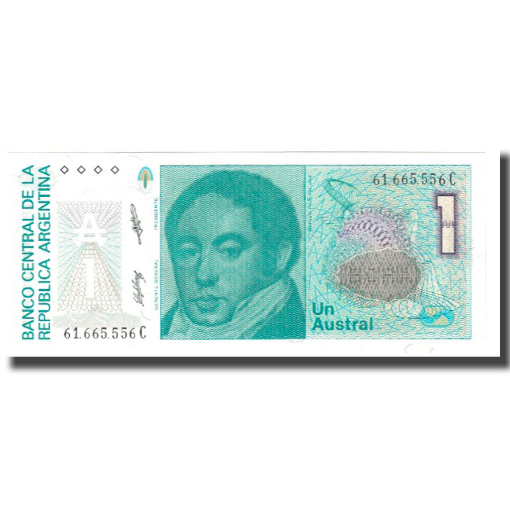 Banknot, Argentina, 1 Austral, KM:323b, UNC(65-70)