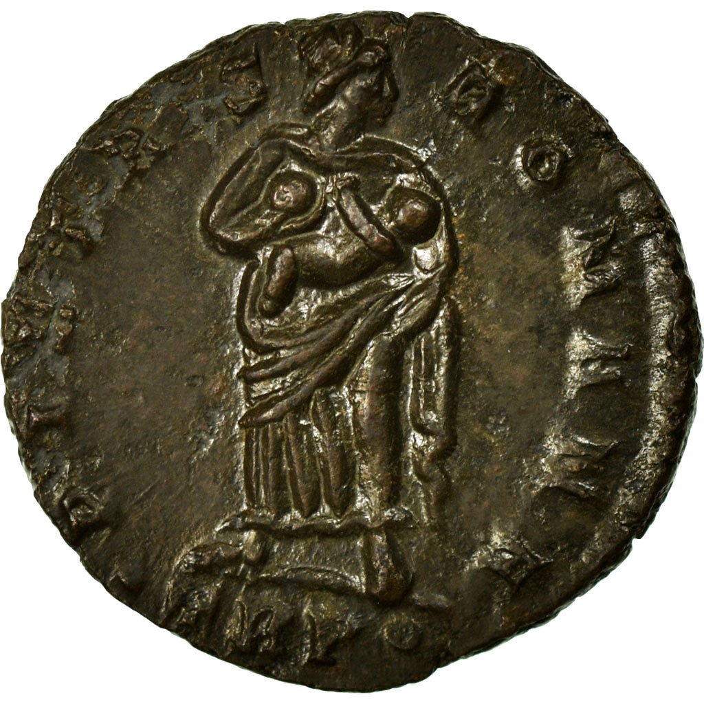 Theodora, Nummus, Trier, Kupfer, SS+, Cohen:3