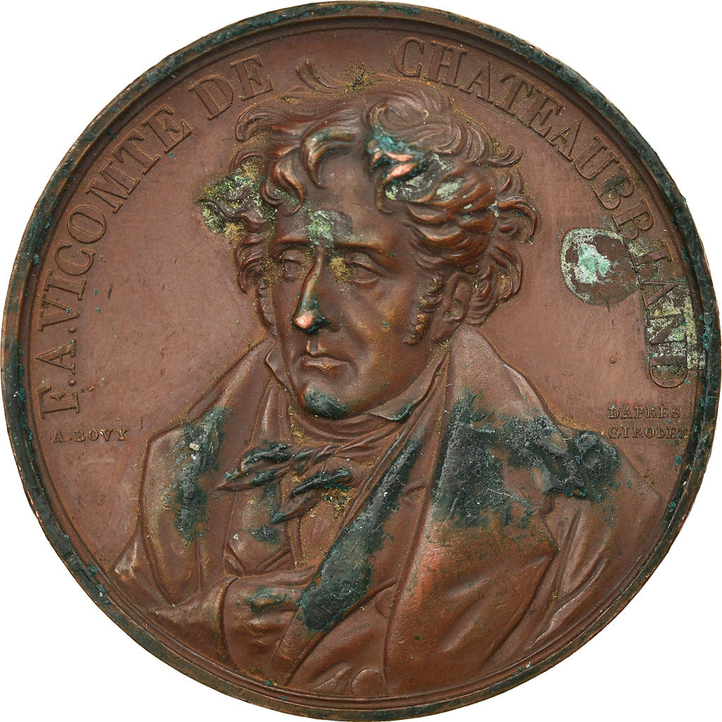 Francia, medalla, Louis-Philippe Ier, Chateaubriand, Politics, Society, War
