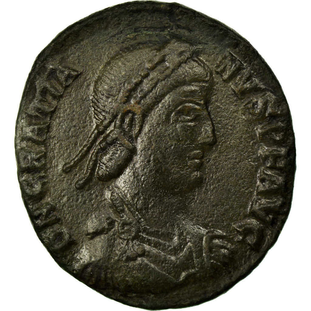 Gratian, Maiorina, Siscia, Copper, AU(50-53), Cohen:30