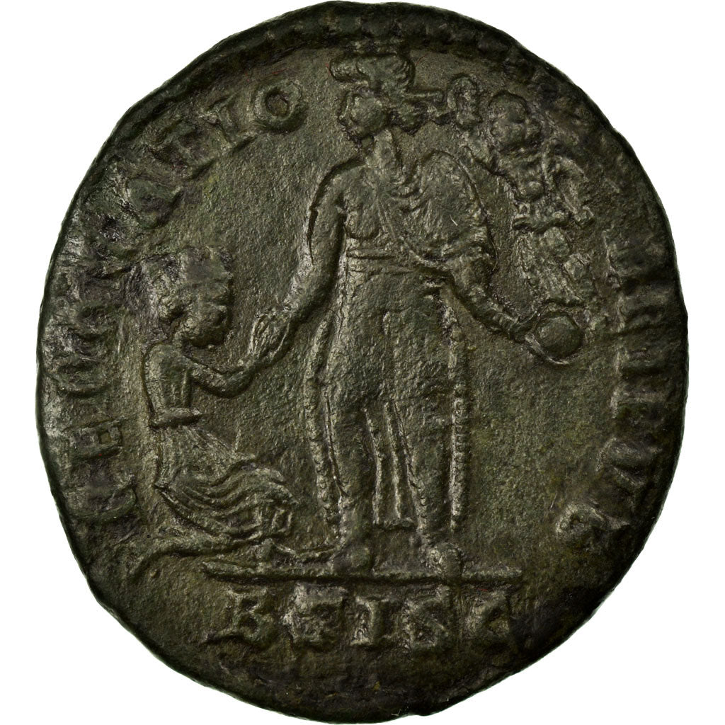 Gratian, Maiorina, Siscia, Copper, AU(50-53), Cohen:30