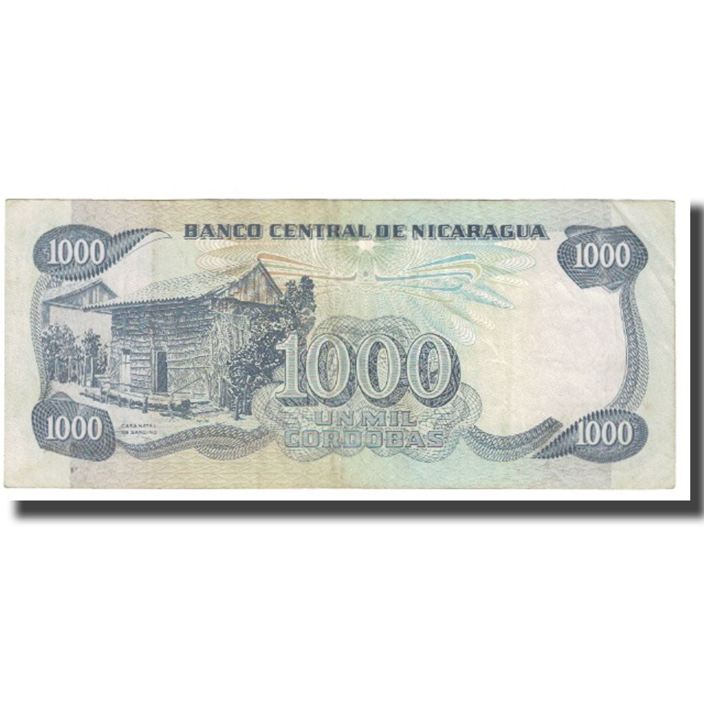 Banknote, Nicaragua, 1000 Cordobas, KM:145a, EF(40-45)