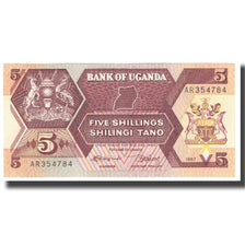 Geldschein, Uganda, 5 Shillings, 1987, KM:27, UNZ