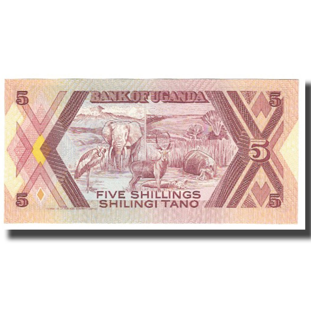 Geldschein, Uganda, 5 Shillings, 1987, KM:27, UNZ