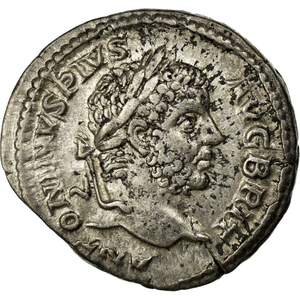 Caracalla, Denarius, 211-212, Rome, Plata, MBC, Cohen:205