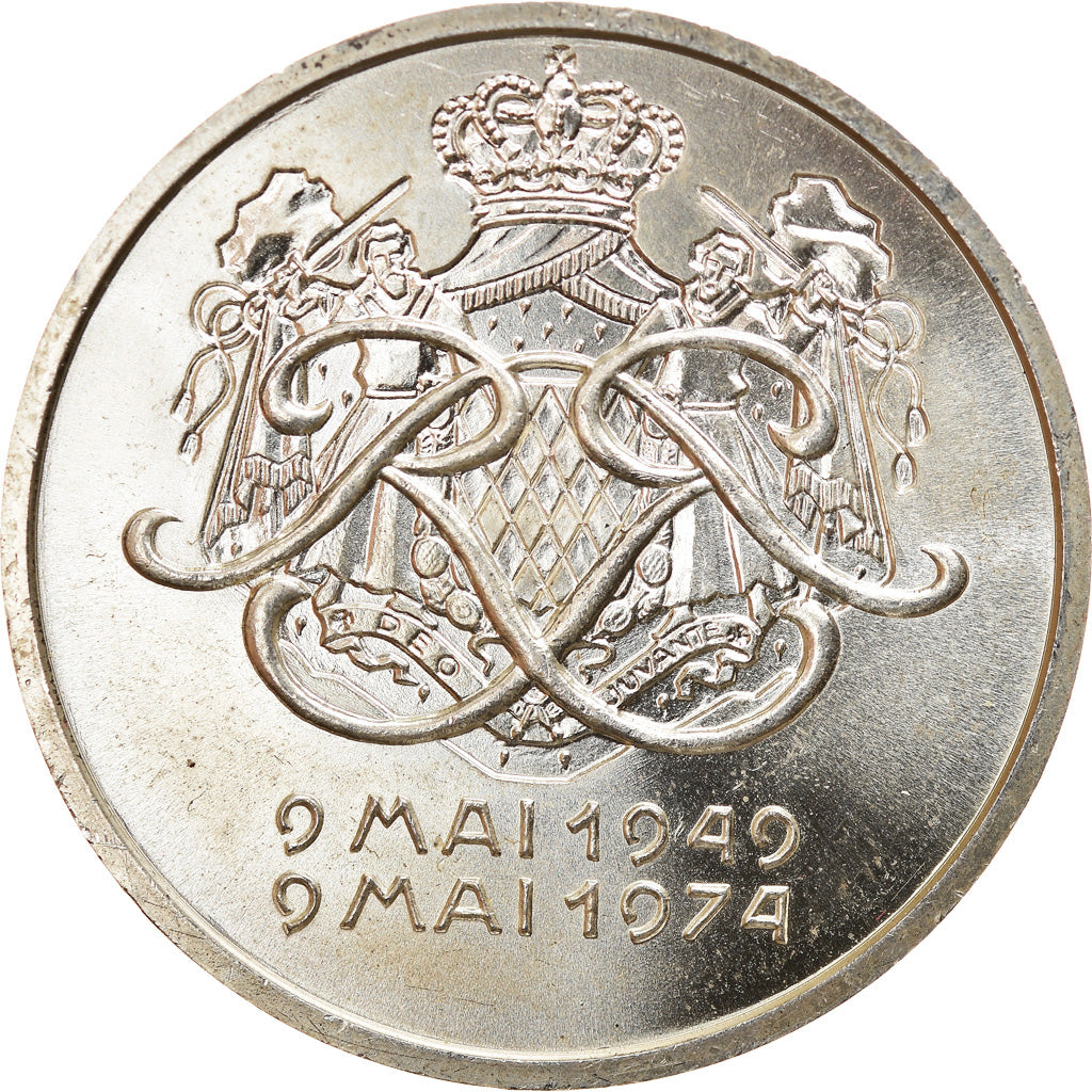 Monaco, medaglia, Prince Rainier III, 1974, SPL, Argento