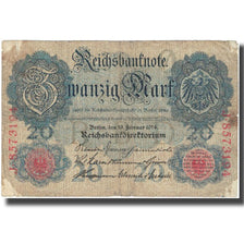 Banknote, Germany, 20 Mark, 1914, 1914-02-19, KM:46b, EF(40-45)