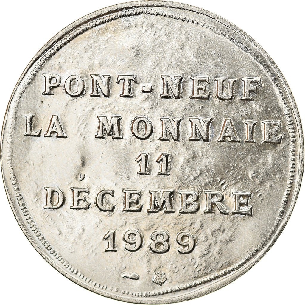 France, Token, Pont-Neuf, La Monnaie, 1989, MS(63), Copper-nickel