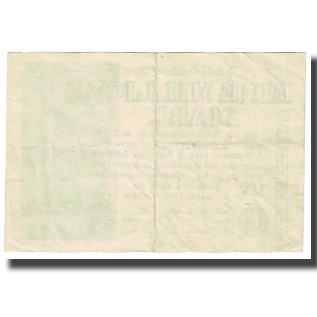 Banknot, Niemcy, 1 Million Mark, 1923, 1923-08-09, KM:102a, EF(40-45)