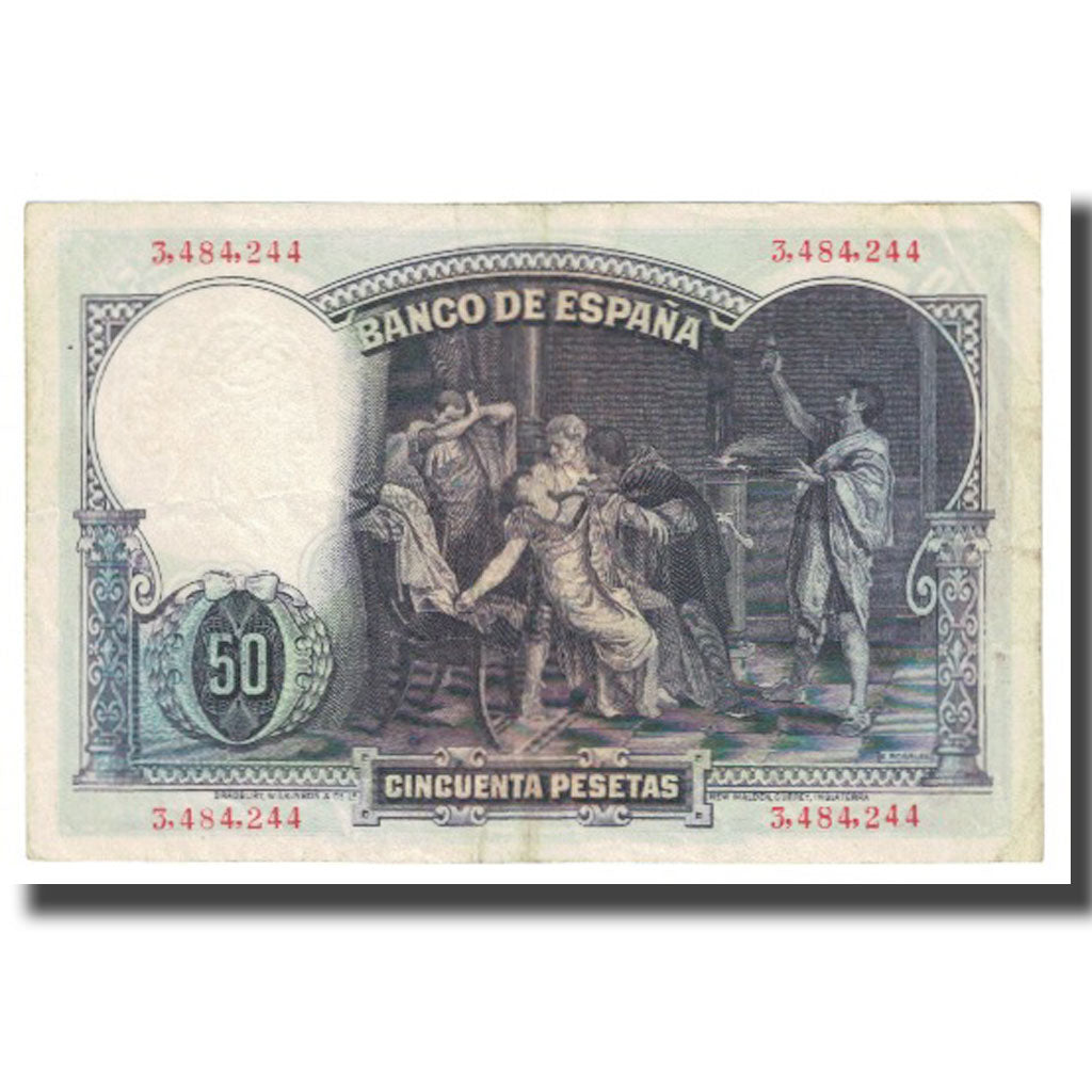 Geldschein, Spanien, 50 Pesetas, 1931, 1931-04-25, KM:82, SS