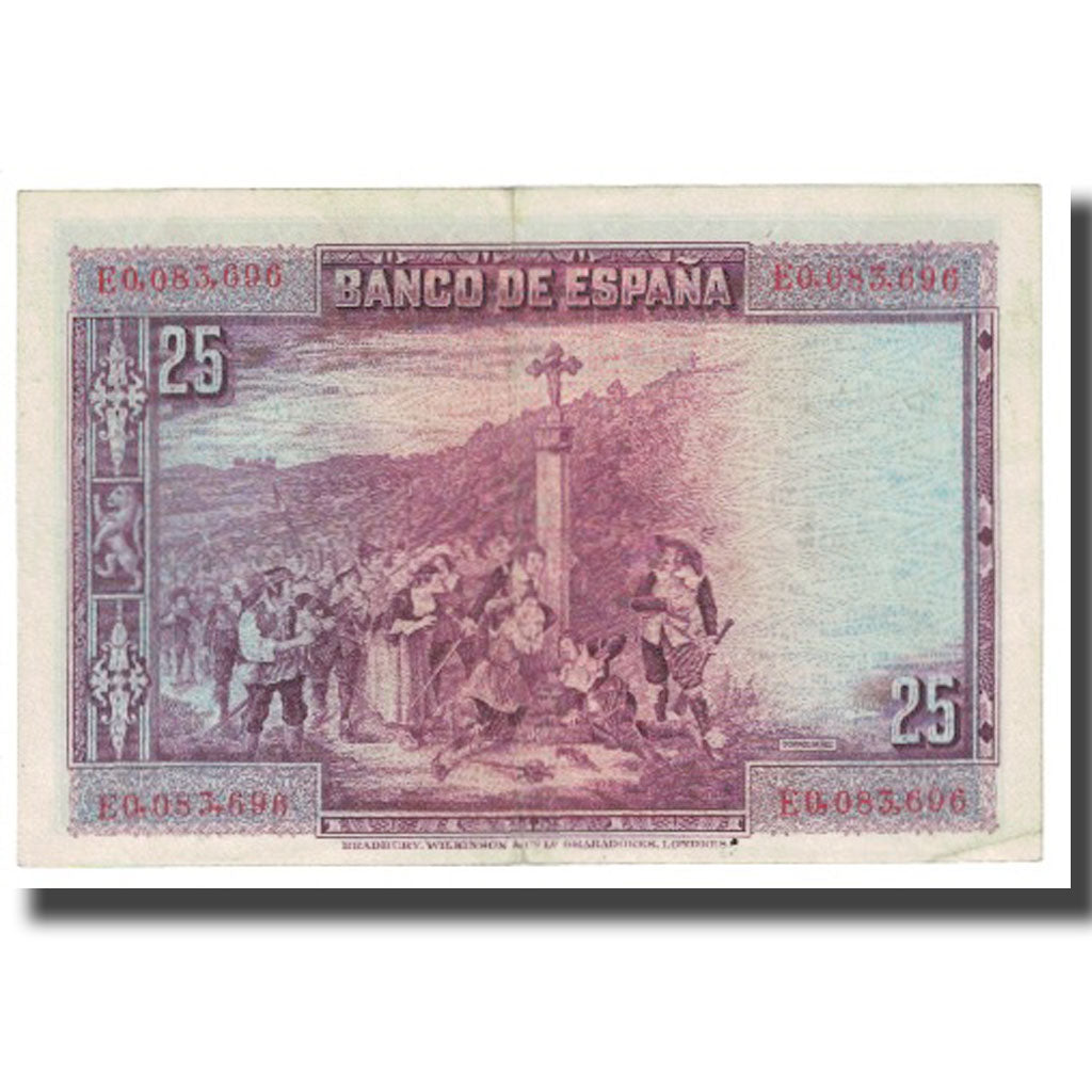 Geldschein, Spanien, 25 Pesetas, 1928, 1928-08-15, KM:74a, VZ