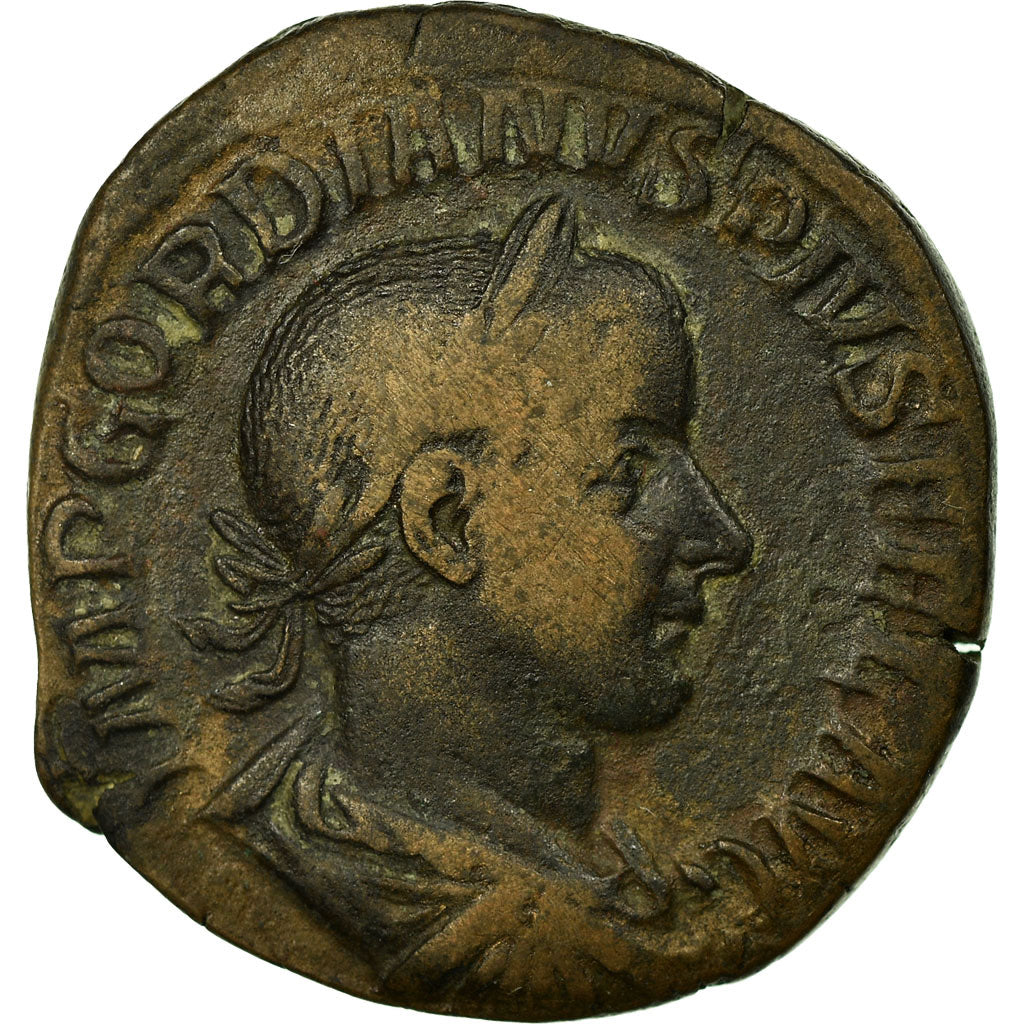 Gordian III, Sestertius, Rome, Copper, AU(50-53), Cohen:251