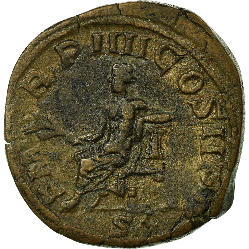 Gordian III, Sestertius, Rome, Copper, AU(50-53), Cohen:251