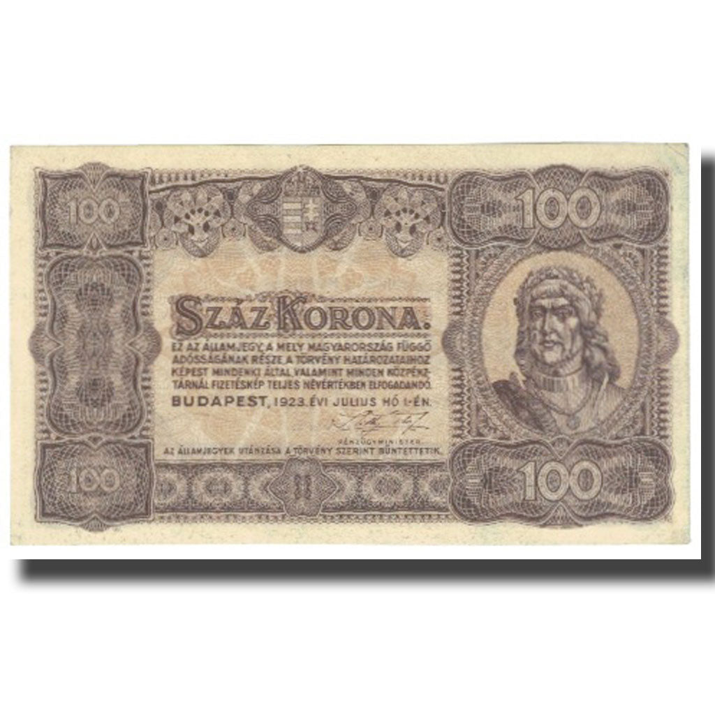 Banknote, Hungary, 100 Korona, 1923, 1923-07-01, KM:73a, EF(40-45)
