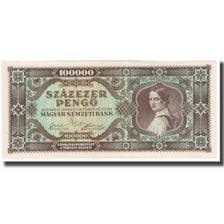 Banknote, Hungary, 100,000 Pengö, 1945, 1945-10-23, KM:121a, EF(40-45)