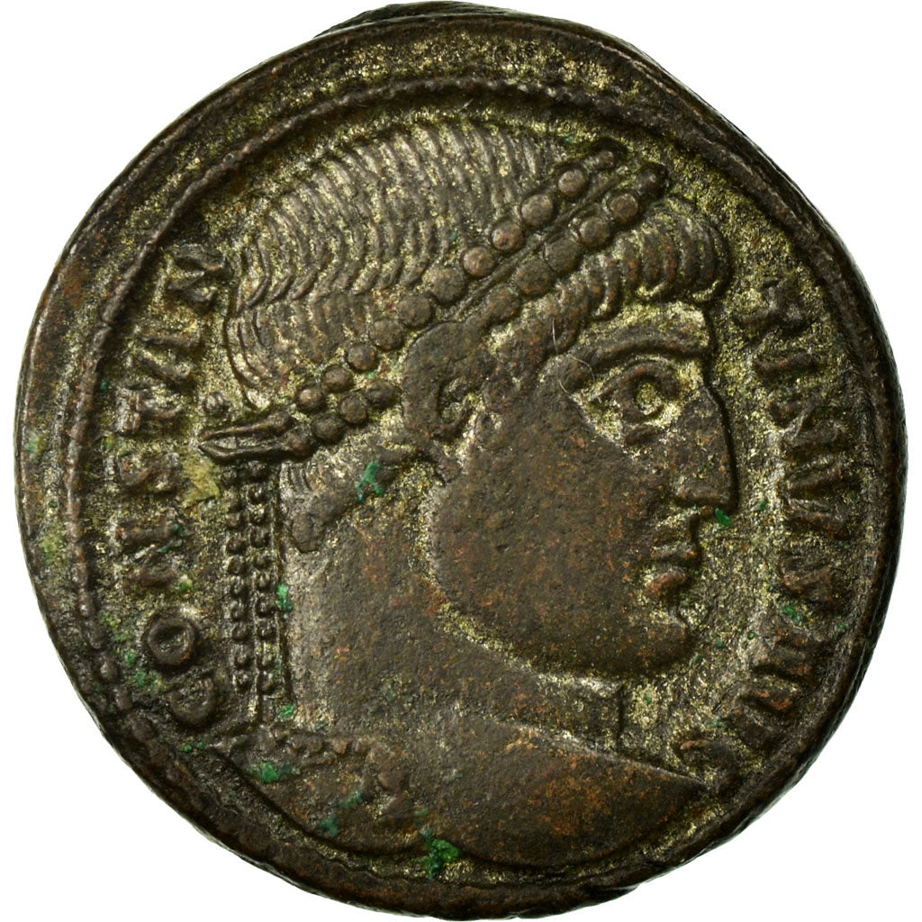 Constantine I, Nummus, Arles, Copper, AU(55-58), Cohen:665