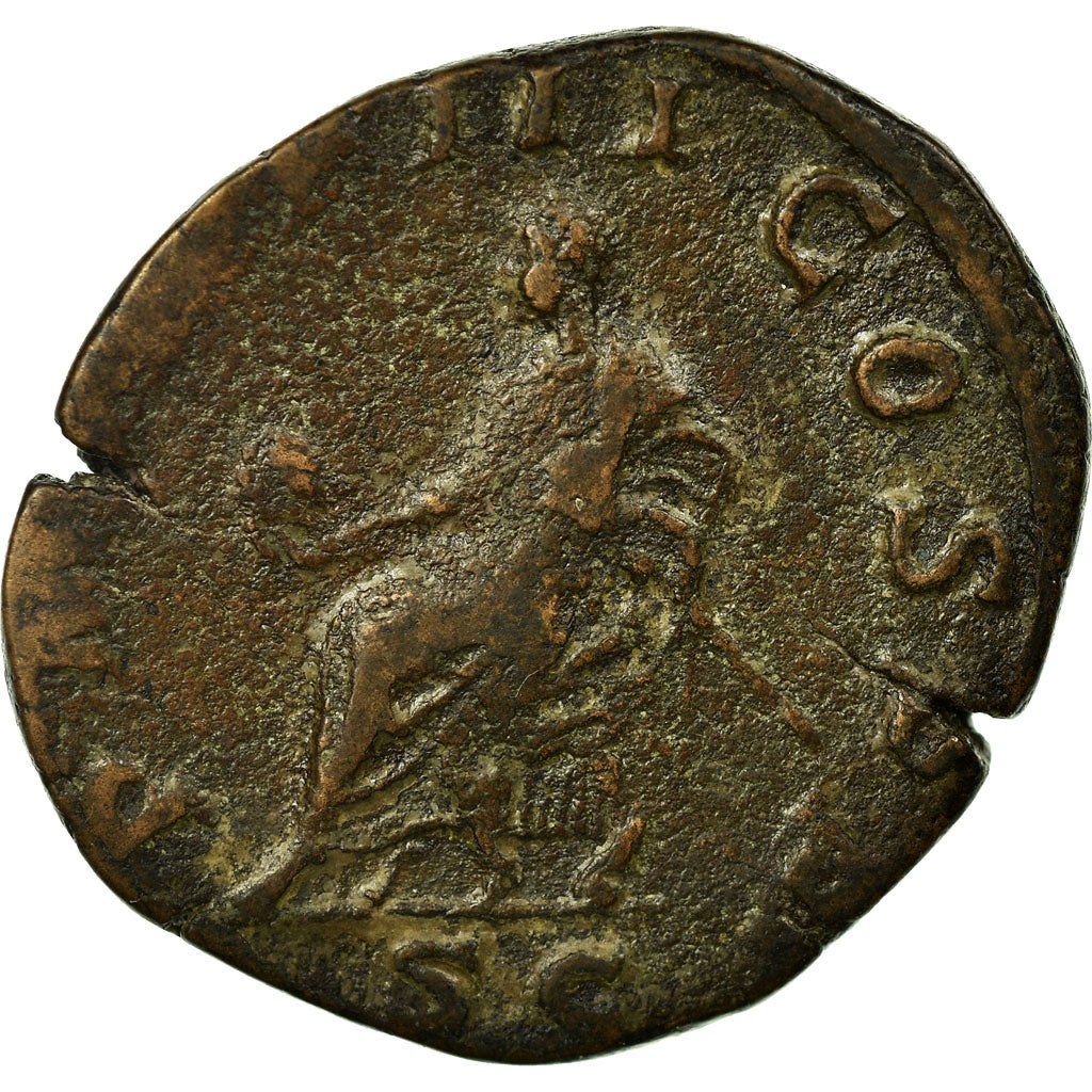 Gordian III, Sestertius, Rome, Copper, VF(20-25), Cohen:231