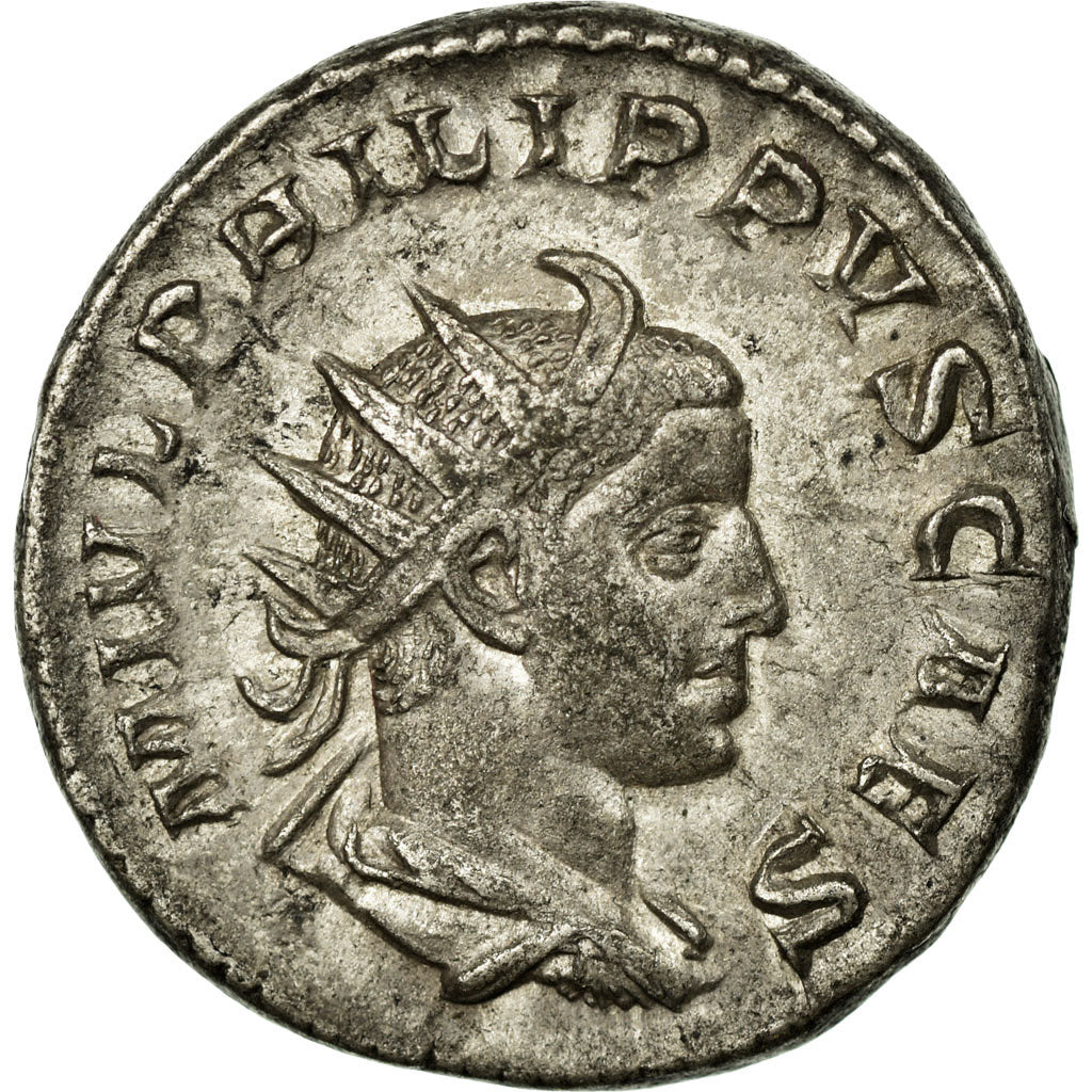Philip II, Antoninianus, Billon, AU(55-58), Cohen:13