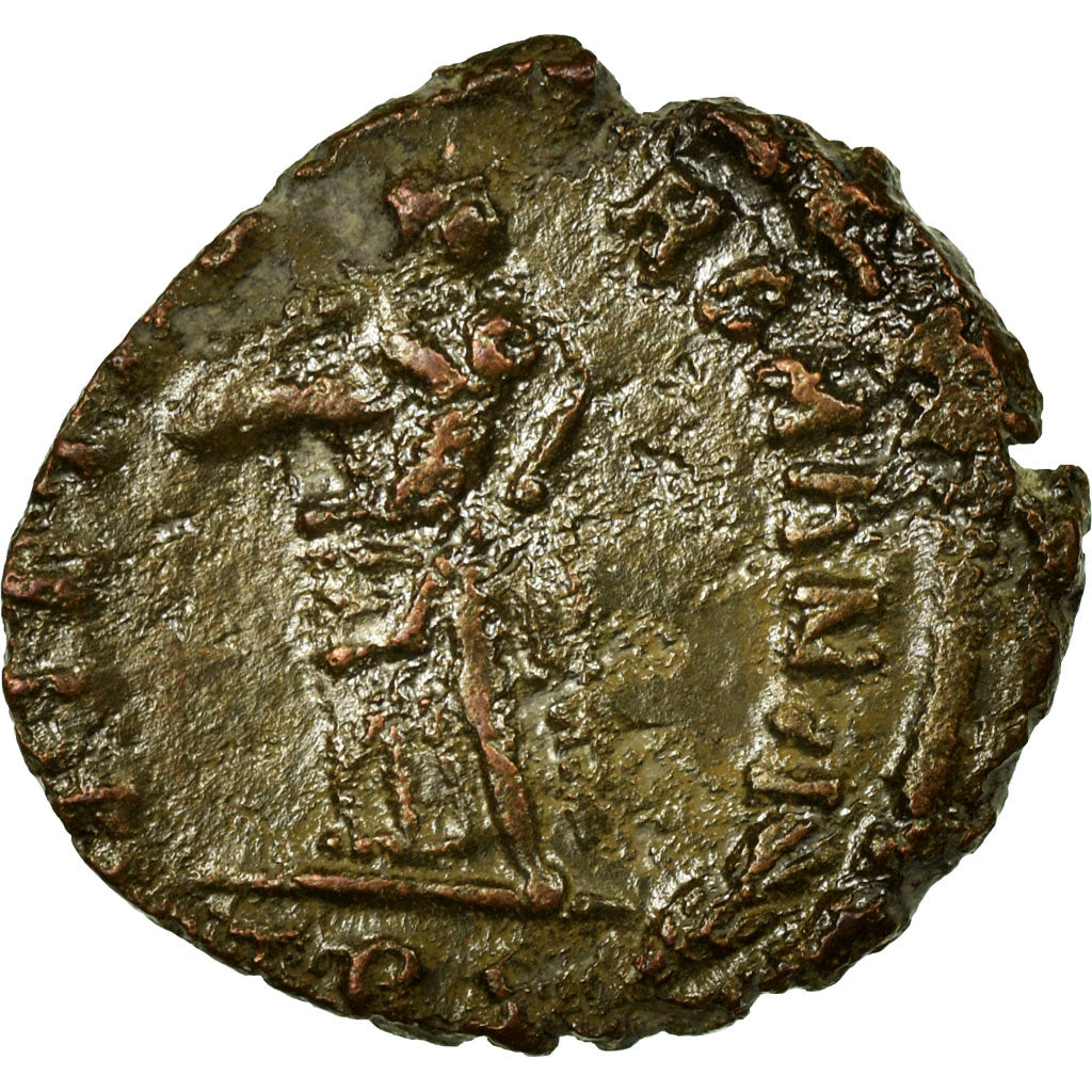 Theodora, Nummus, Trier, Copper, EF(40-45), Cohen:3