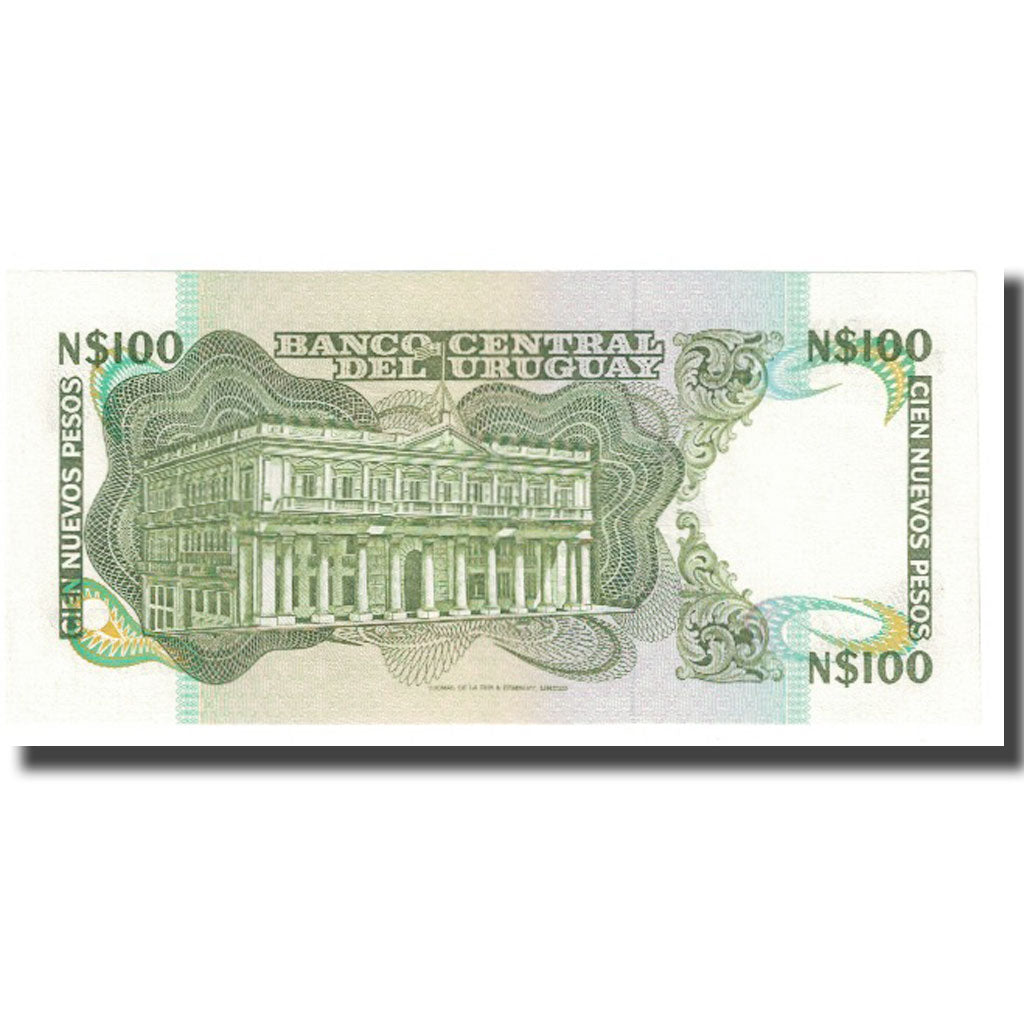Billete, 100 Nuevos Pesos, Uruguay, KM:62c, UNC