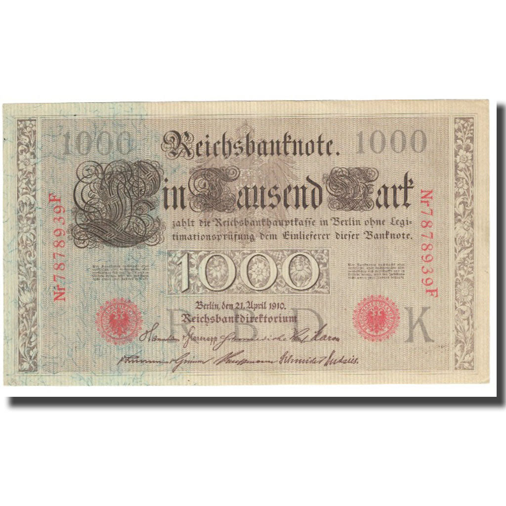 Banknote, Germany, 1000 Mark, 1910, 1910-04-21, KM:44b, UNC(63)