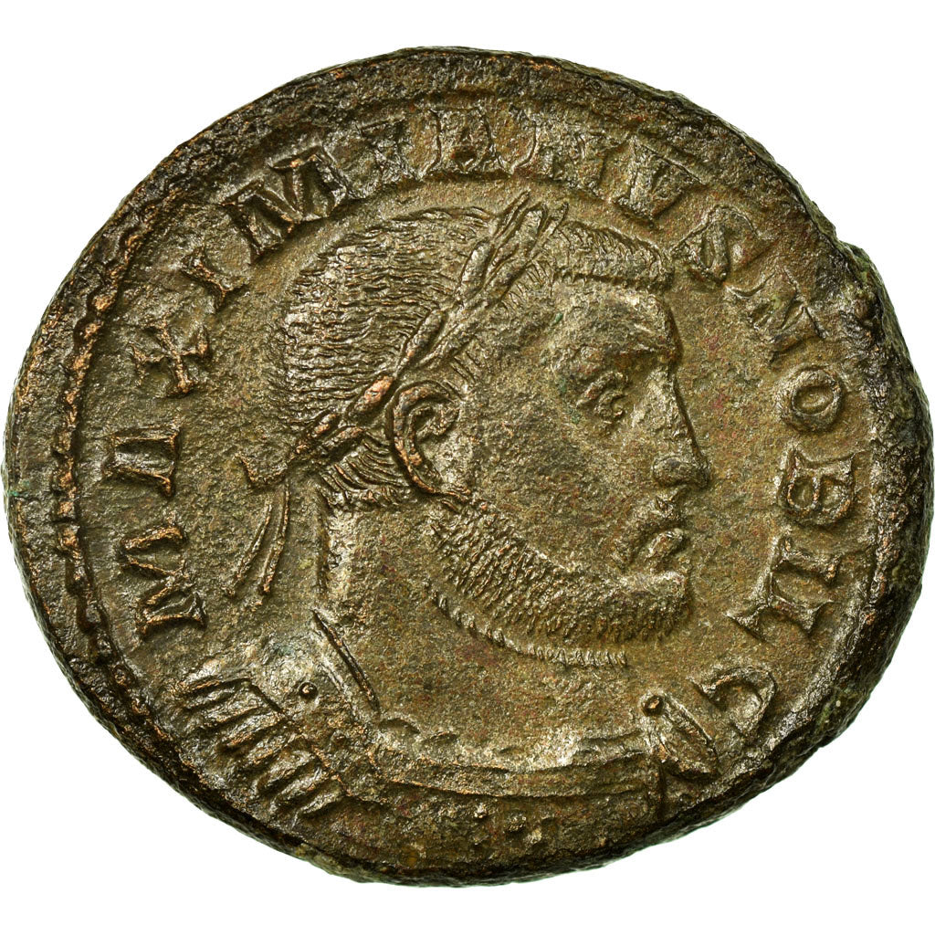 Maximien Hercule, Follis, Trèves, Cuivre, TTB+, Cohen:189 var.