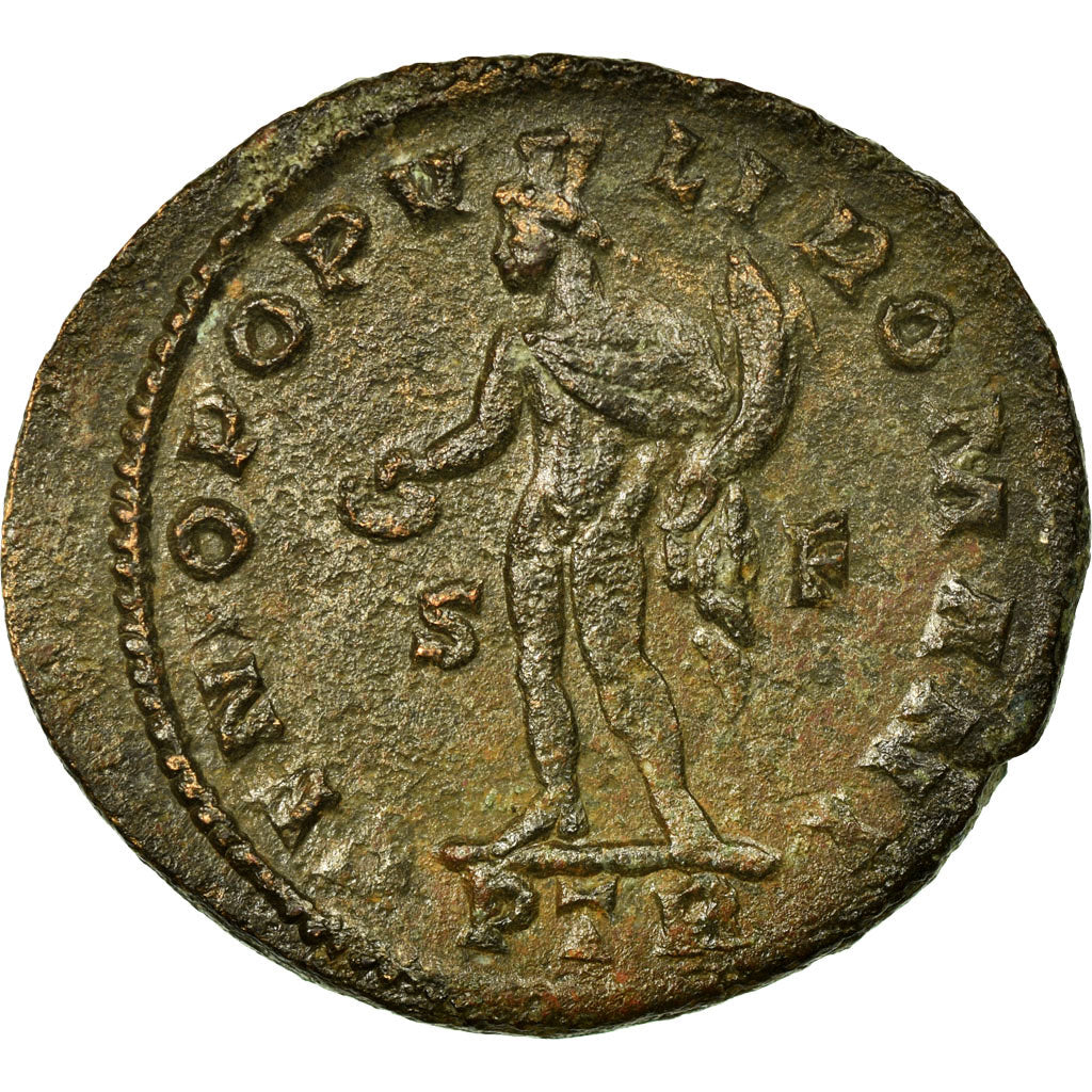 Maximien Hercule, Follis, Trèves, Cuivre, TTB+, Cohen:189 var.