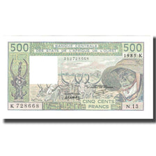 Banknote, West African States, 500 Francs, 1985, KM:206Bi, UNC(65-70)