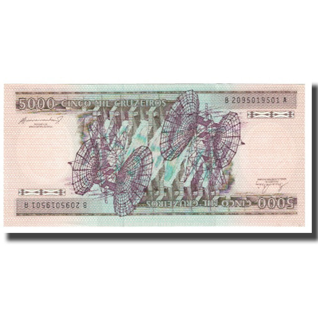 Geldschein, Brasilien, 5000 Cruzeiros, KM:202a, UNZ