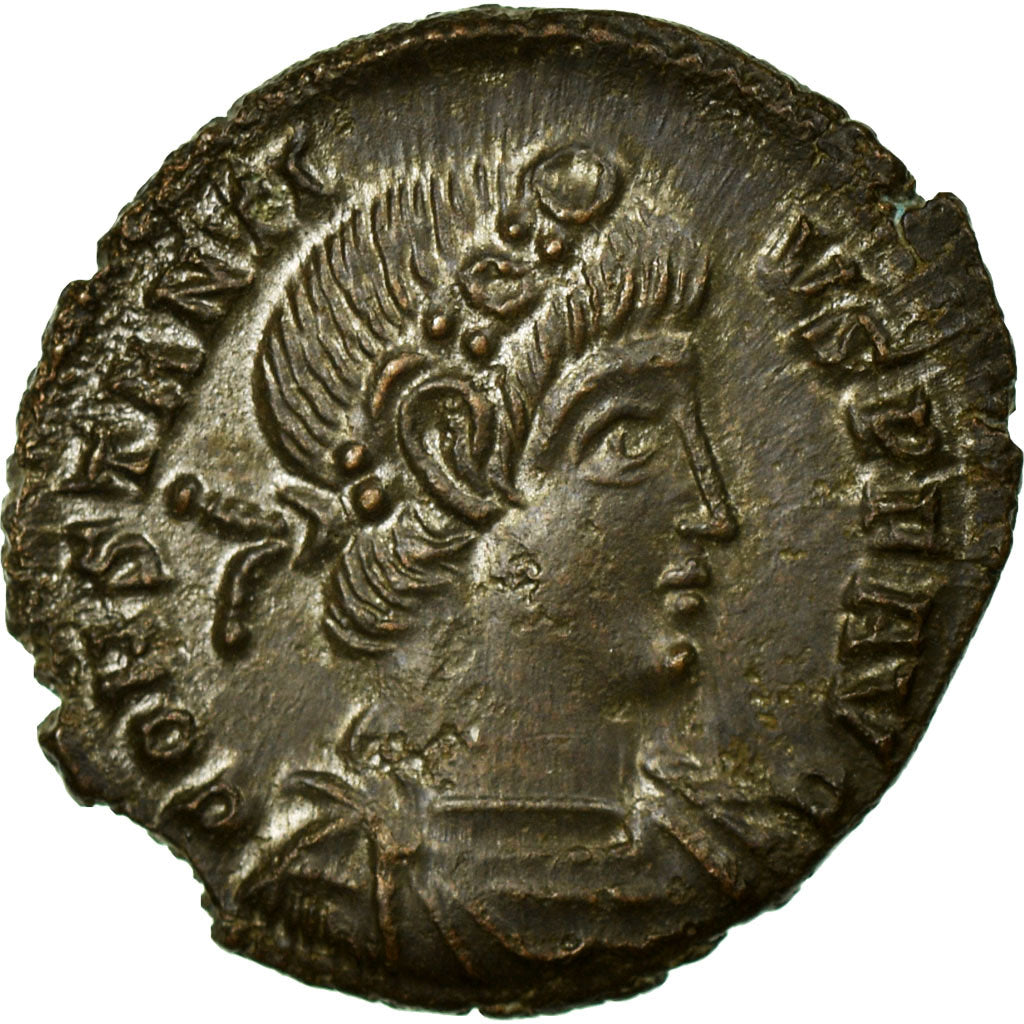 Constantius II, Nummus, Trier, Copper, AU(50-53), Cohen:100