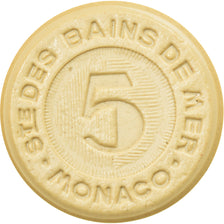 Monaco, Jeton, Jeu, Jeton de Casino 5 Francs, Société des Bains de Mer, Sports