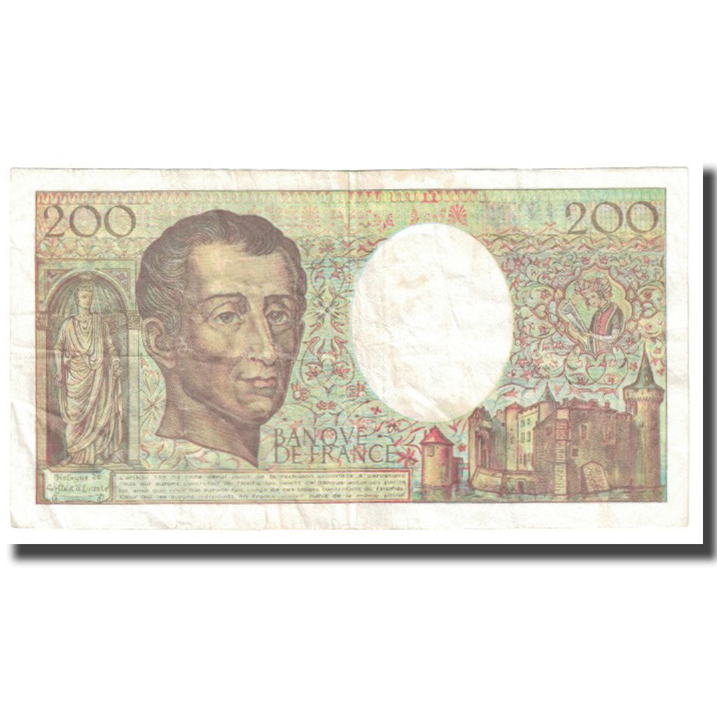 Francia, 200 Francs, Montesquieu, 1992, BRUNEEL BONNARDIN CHARRIAU, MBC