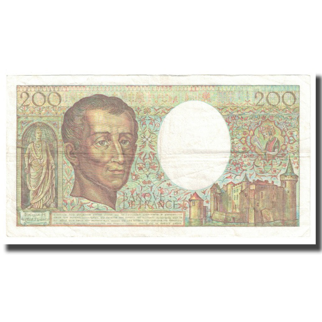 Francia, 200 Francs, Montesquieu, 1991, D.Bruneel-B.Dentaud-A.Charriau, MBC
