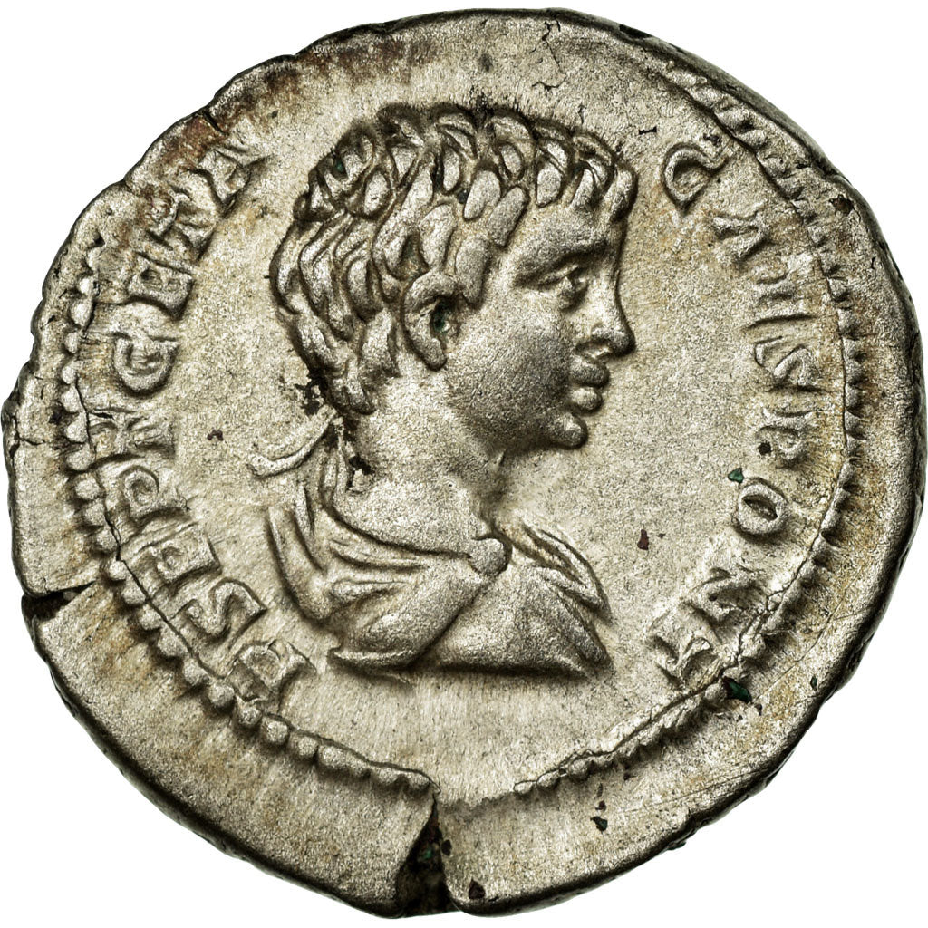 Geta, Denarius, Rome, Argento, BB+, Cohen:183