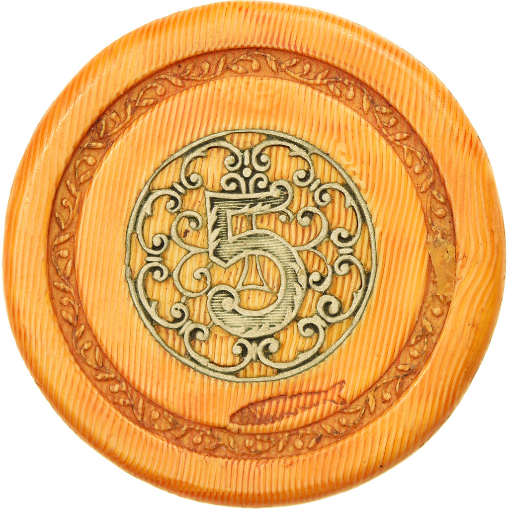 Monaco, Token, Jeu, Jeton de Casino, 5 Francs, Sports & leisure, EF(40-45), (No