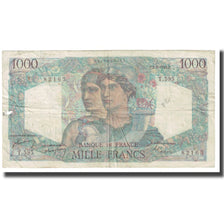 France, 1000 Francs, Minerve et Hercule, 1949, P. Rousseau and R. Favre-Gilly