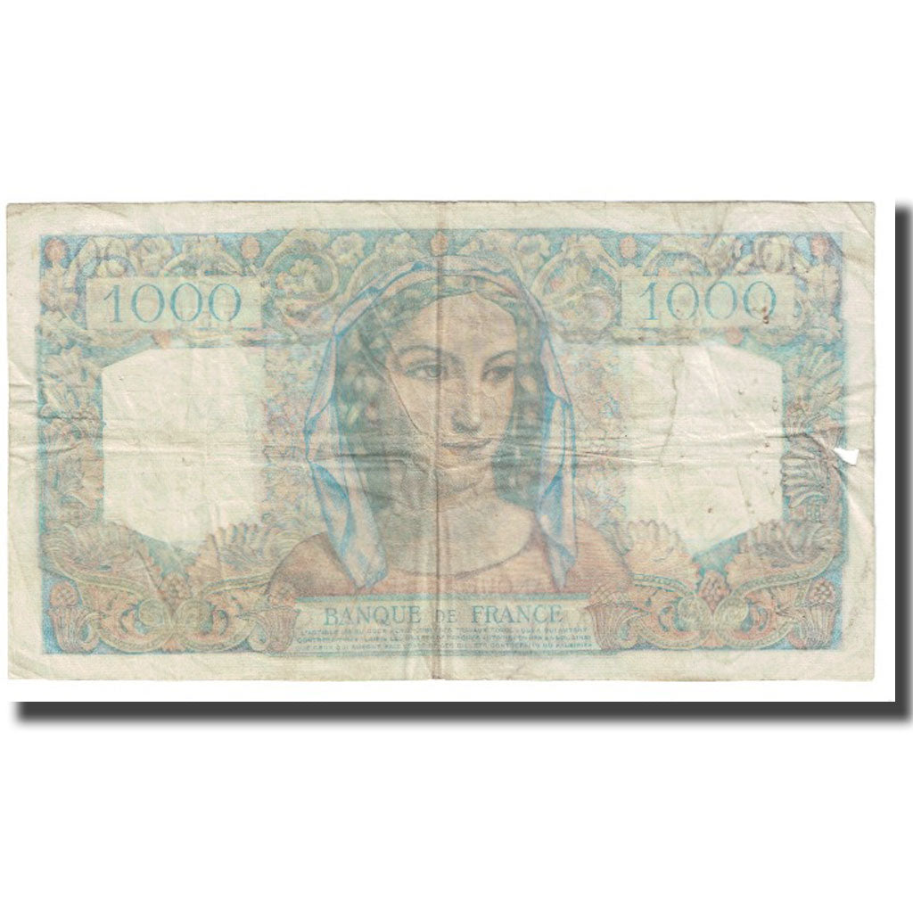 France, 1000 Francs, Minerve et Hercule, 1949, P. Rousseau and R. Favre-Gilly