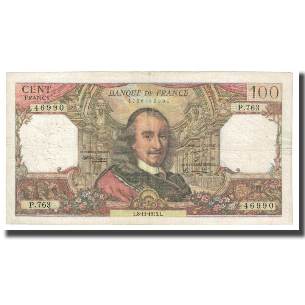 Francia, 100 Francs, Corneille, 1973, R.Tondu-G.Bouchet-H.Morant, 1973-11-08