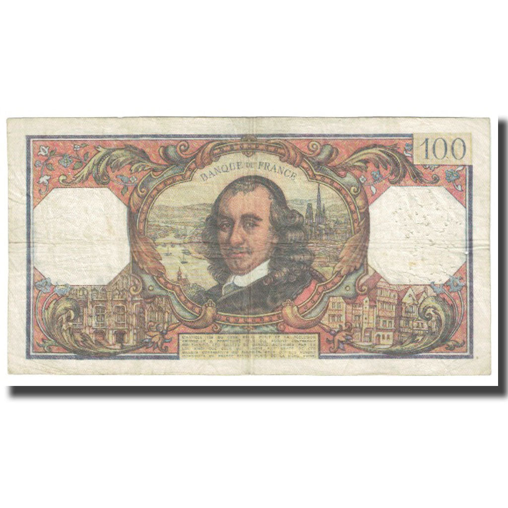 França, 100 Francs, Corneille, 1968, R.Tondu-G.Bouchet-H.Morant, 1968-11-07