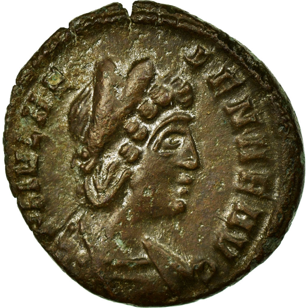 Helena, Nummus, Trier, Copper, AU(55-58), Cohen:4