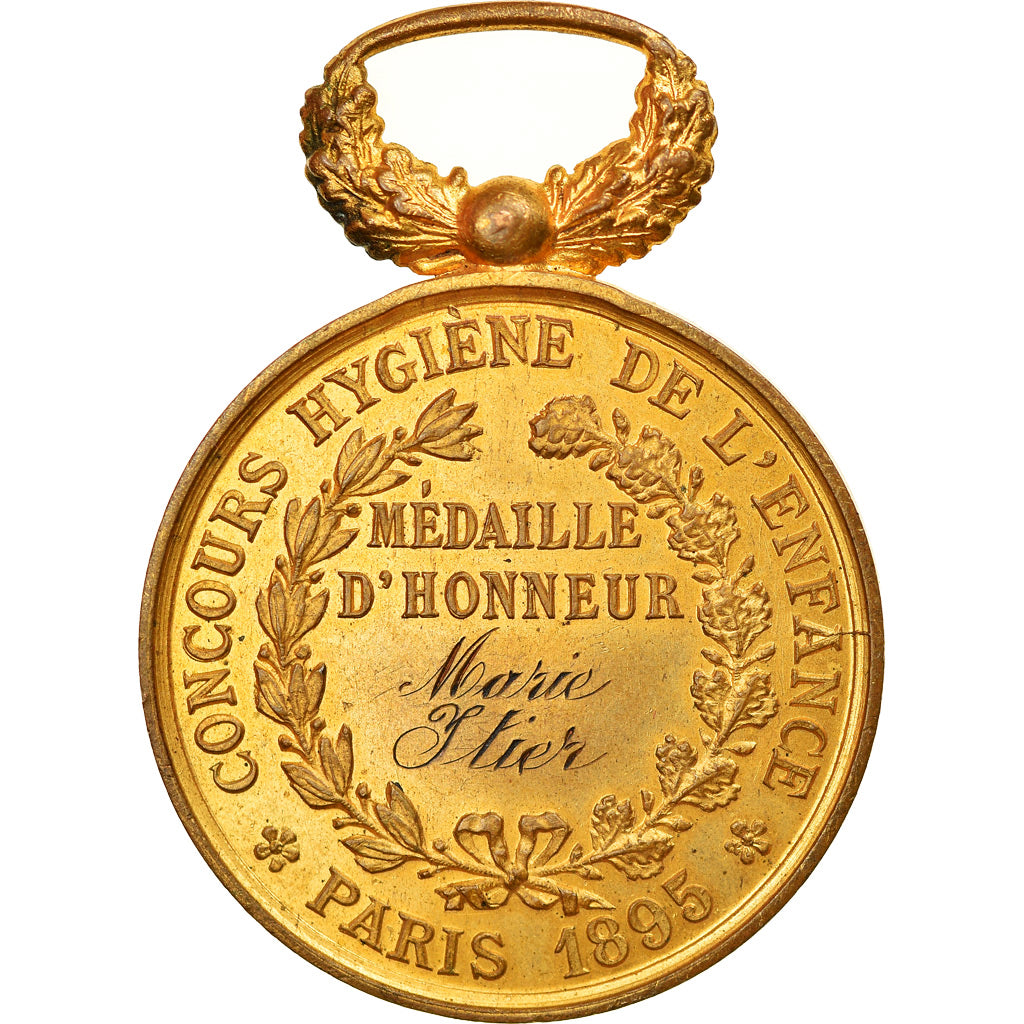 França, Concours Hygiène de l'Enfance, Paris, Medal, 1895, Qualidade