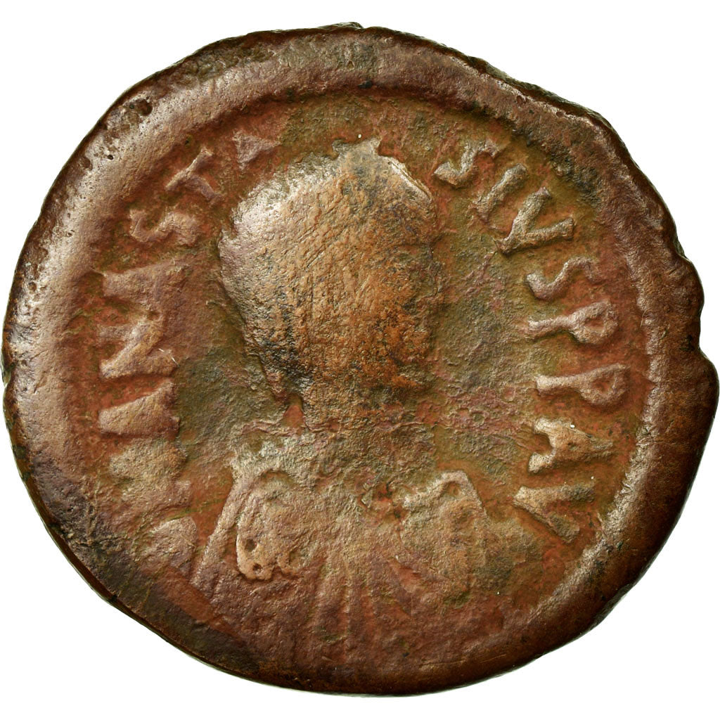 Anastase Ier, Follis, Constantinople, Cuivre, TB