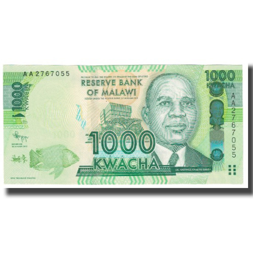 Banconote, Malawi, 1000 Kwacha, 2012, 2012-01-01, KM:62, FDS