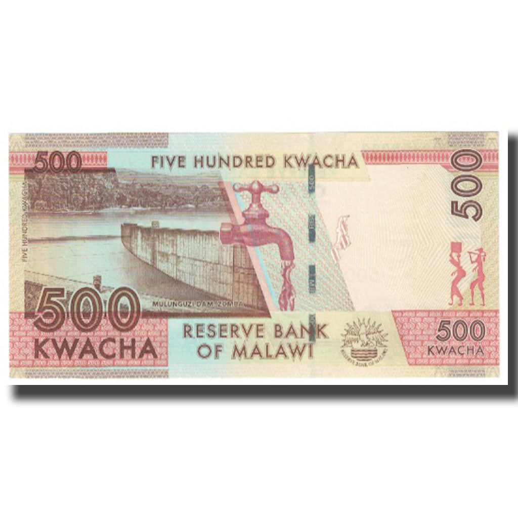 Banknot, Malawi, 500 Kwacha, 2012, 2012-01-01, KM:61, UNC(65-70)