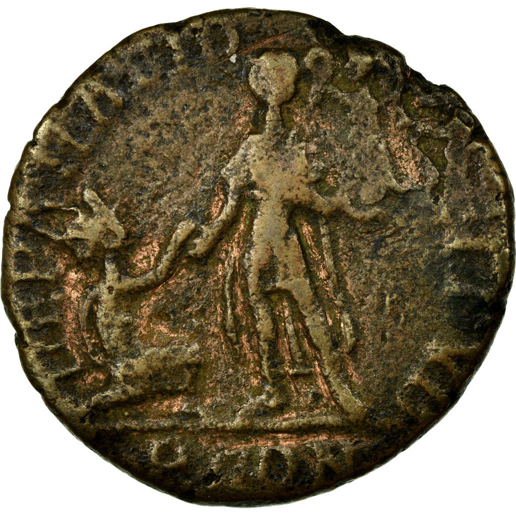 Valentinian II, Maiorina, Arles, Copper, EF(40-45), Cohen:20