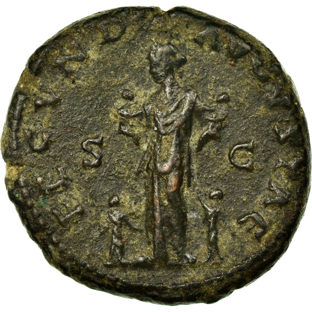 Faustina II, As, Rome, Copper, EF(40-45), Cohen:97