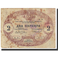 Banknote, Montenegro, 2 Perpera, 1914, 1914-07-25, KM:16, VF(20-25)