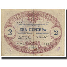 Banknote, Montenegro, 2 Perpera, 1914, 1914-07-25, KM:16, VF(20-25)